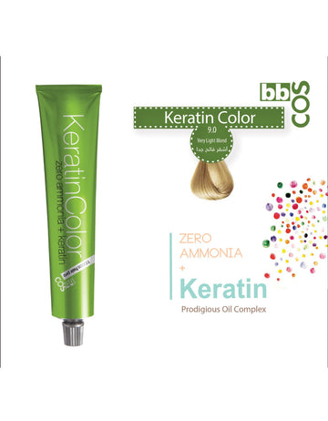 Keratin Hair Color 100 ml 9.0